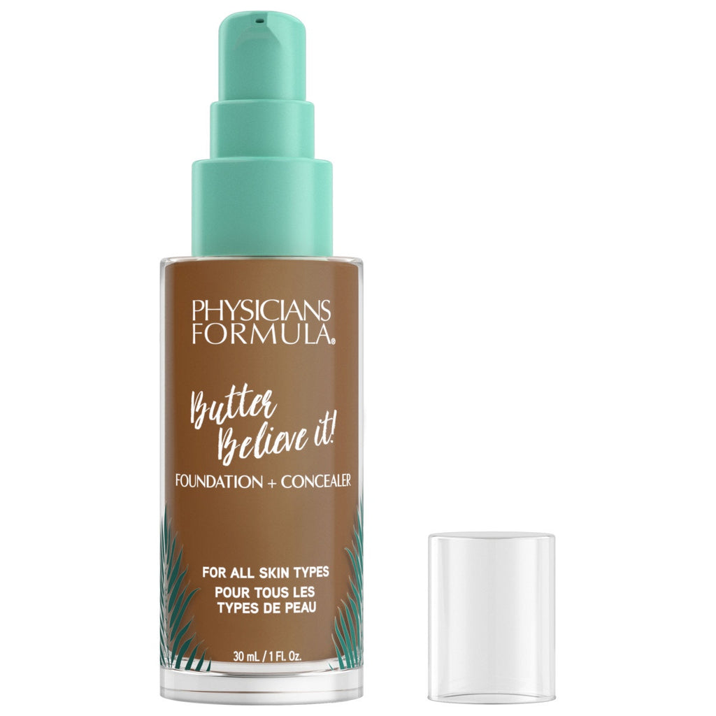 Butter Believe It! Foundation + Concealer Open Product View in shade Deep Warm on white background
