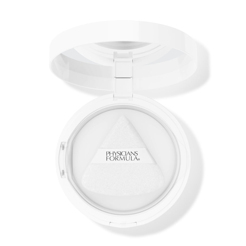 1741109 MW Diamond Blur | open product view with makeup puff applicator on white background