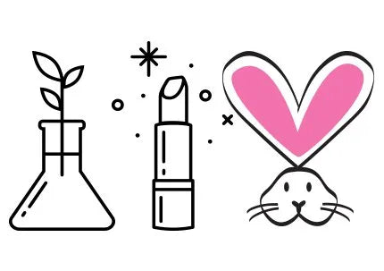 Cruelty-free and eco-friendly cosmetics icons