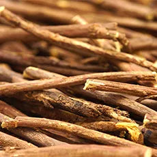 A pile of Licorice Root