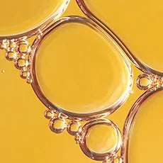 Marula Oil with bubbles in it.
