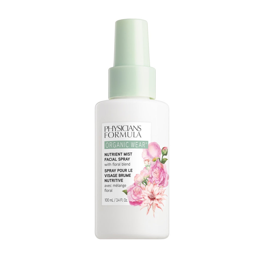 Organic Wear Nutrient Mist Facial Spray Front View on white background