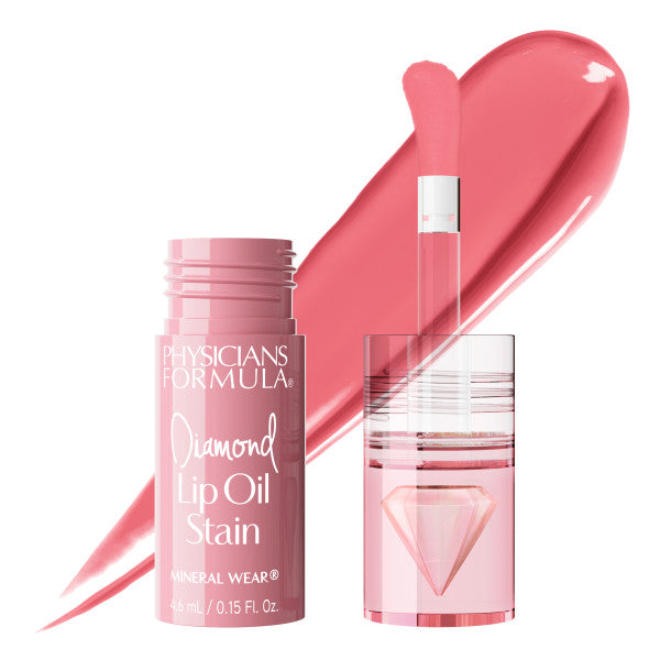 Mineral Wear® Diamond Lip Oil Stain- Precious Pink