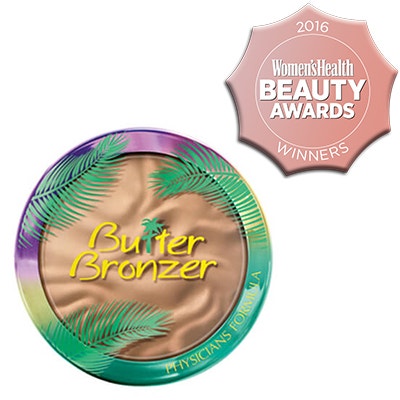 Murumuru Butter Bronzer Front View with Women's Health Beauty Awards graphic on white background