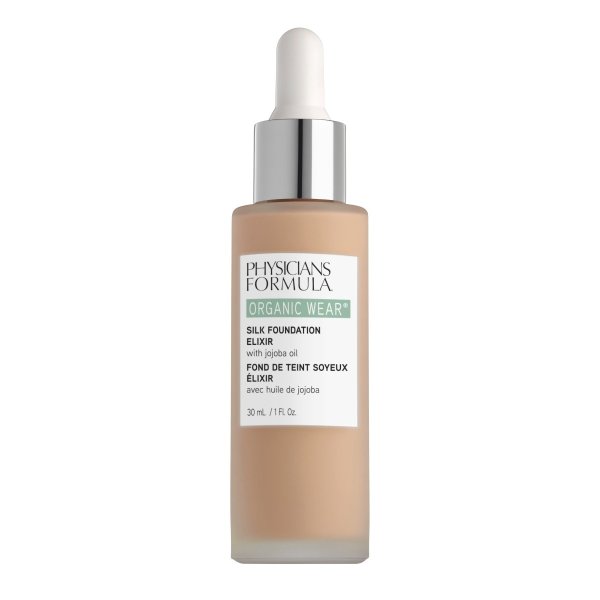 Organic Wear Silk Foundation Elixir Front View in shade Fair-to-Light on white background