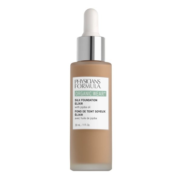 Organic Wear Silk Foundation Elixir Front View in shade Medium-to-Tan on white background