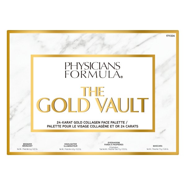 24-Karat Gold Collagen Face Palette Front View on white background