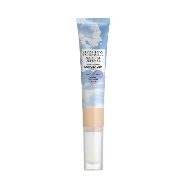 Natural Defense Total Coverage Concealer SPF 30 Front View in shade Fair on white background