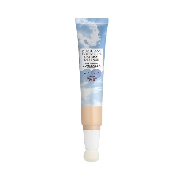 Natural Defense Total Coverage Concealer SPF 30 Open Product View in shade Fair on white background