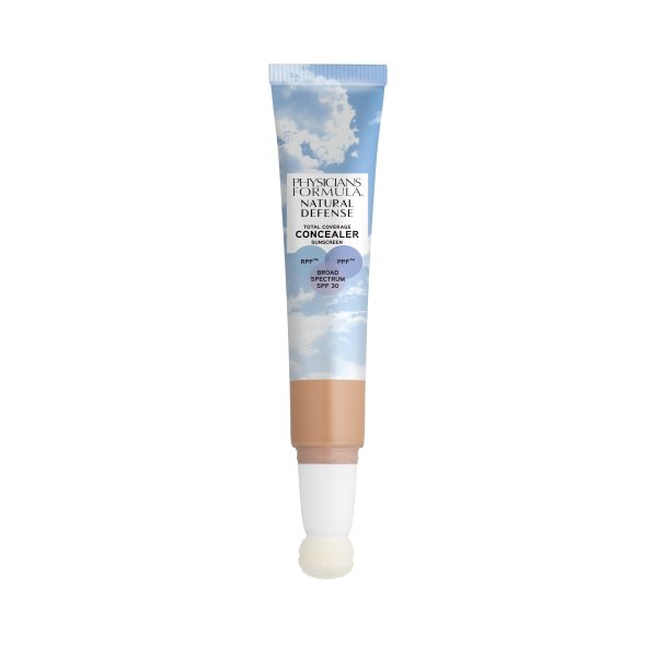 Natural Defense Total Coverage Concealer SPF 30 Open Product View in shade Light/Medium on white background
