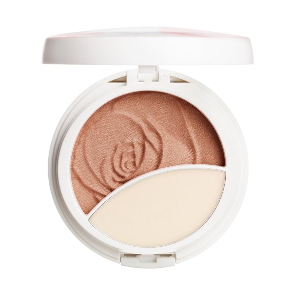 Rosé All Day Set & Glow Open Product View of balm in shade Sunlit Glow on white background