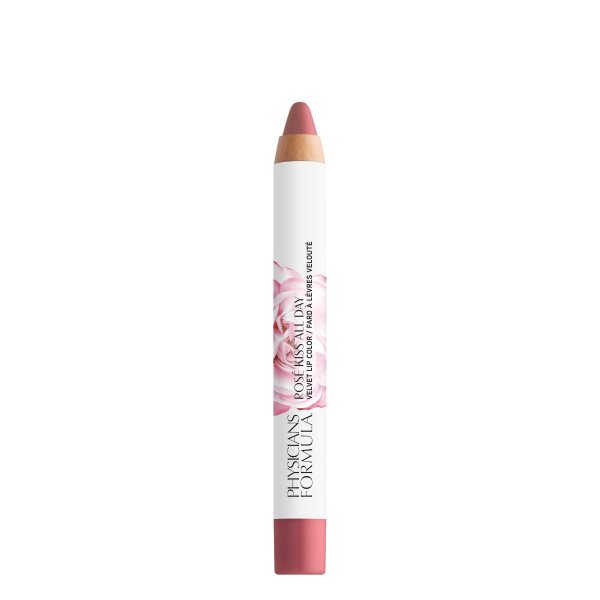 Rose Kiss All Day Velvet Lip Color Open Product View in shade First Kiss on white background