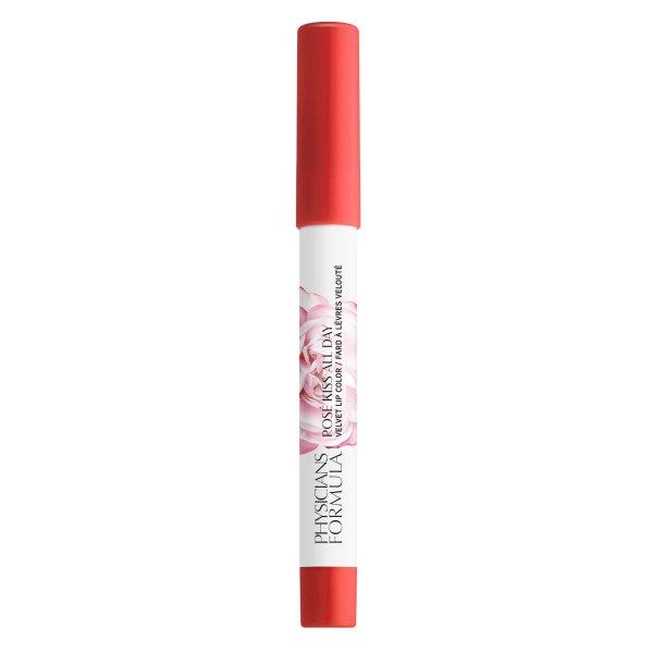 Rose Kiss All Day Velvet Lip Color Front View in shade Hot Lips on white background