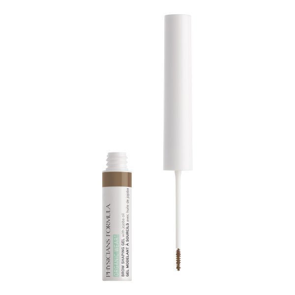 Organic Wear Brow Gel Open Product View in shade Soft Taupe on white background