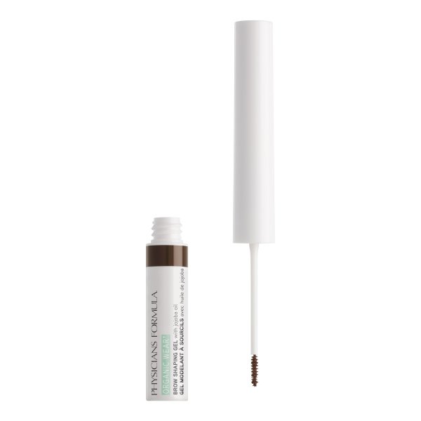 Organic Wear Brow Gel Open Product View in shade Soft Brown on white background