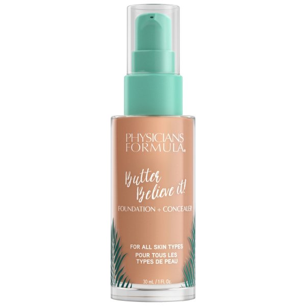 Butter Believe It! Foundation + Concealer Front View in shade Medium-to-Tan on white background