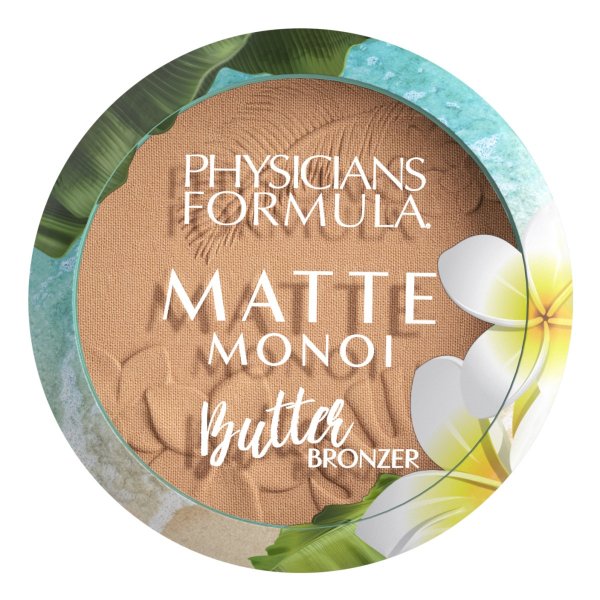 Matte Monoi Butter Bronzer Front View in shade Matte Light Bronzer on white background