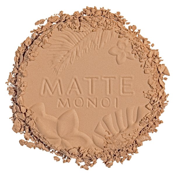 Matte Monoi Butter Bronzer Swatch in shade Matte Light Bronzer on white background