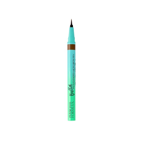 Butter Palm Feathered Micro Brow Pen Open Product View, No Cap