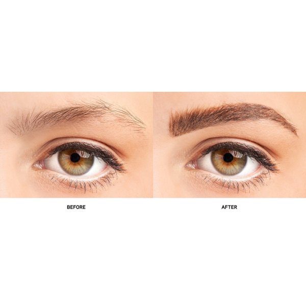 Butter Palm Feathered Micro Brow Pen Model Before and After closeup