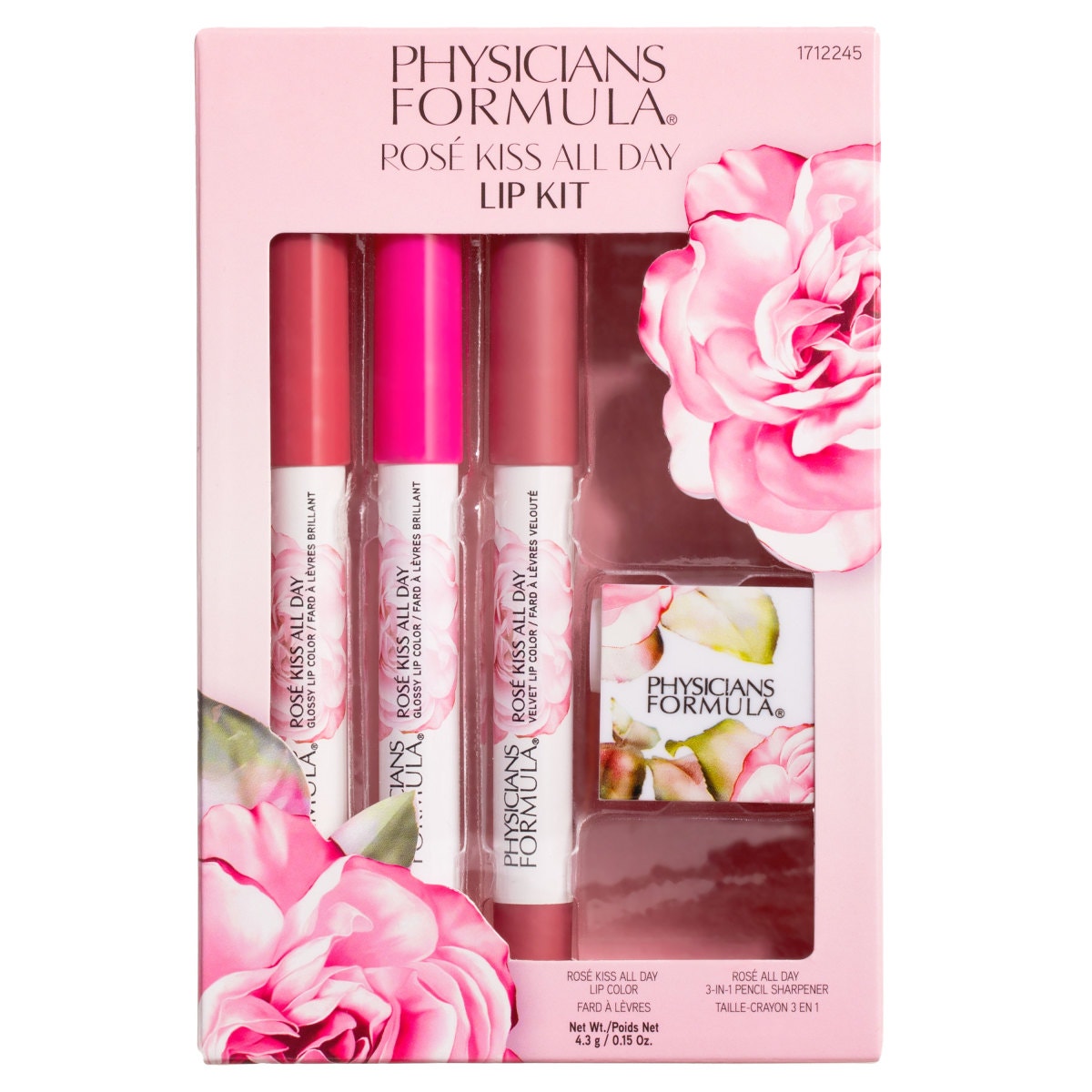 Physicians Formula  Rosé Kiss All Day Lip Kit Set