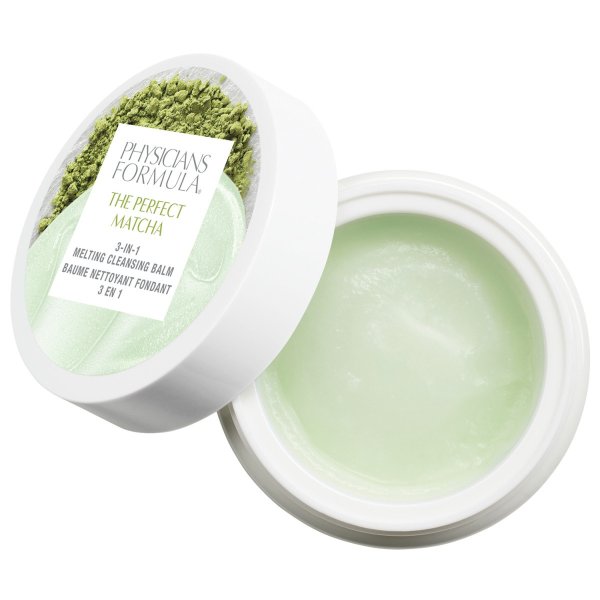 I Love My Skin So Matcha Open Product View of The Perfect Matcha 3-in-1 Melting Cleansing Balm