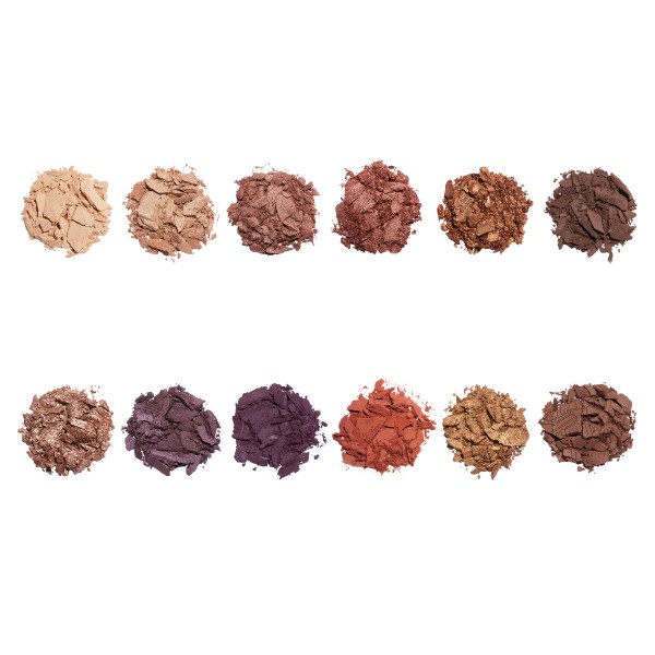 The Breakfast Club Being Bad Feels Pretty Good Eyeshadow Palette Swatches on white background