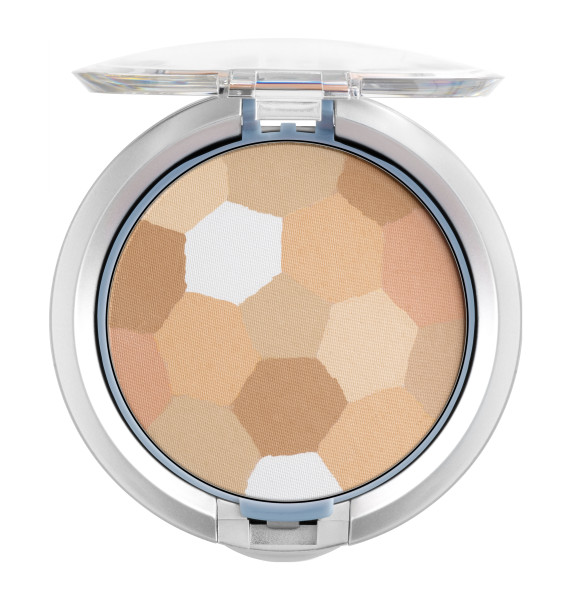 Powder Palette® Multi-Colored Face Powder Open Product View in shade Buff on white background