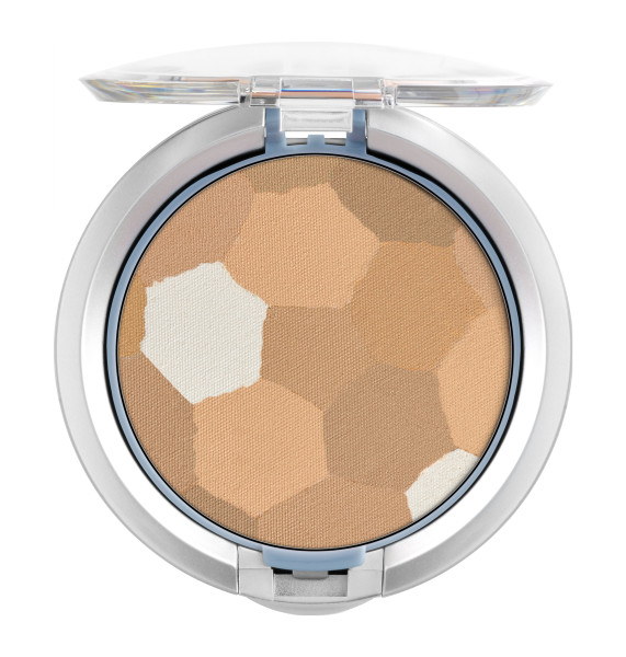 Powder Palette® Multi-Colored Face Powder Open Product View in shade Beige on white background