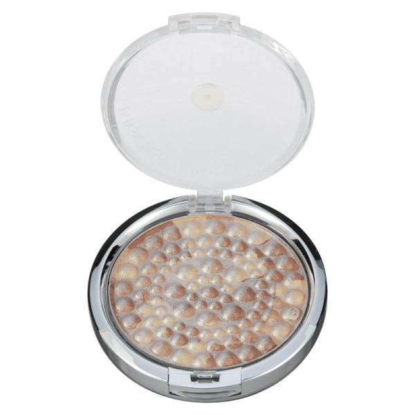 Powder Palette Mineral Glow Pearls Open Product View in shade Light Bronze Pearl on white background