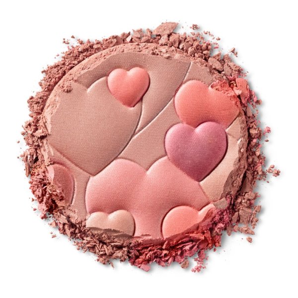 Happy Booster Glow & Mood Boosting Blush - Natural, Natural - Product front facing top view with lid open on a white background