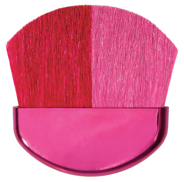 Happy Booster Happy Glow Multi-Colored Blush Brush on white background