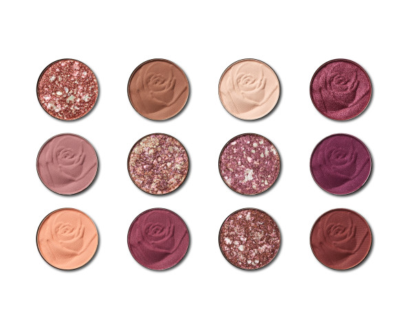 osé All Play Eyeshadow Bouquet Swatches on white background