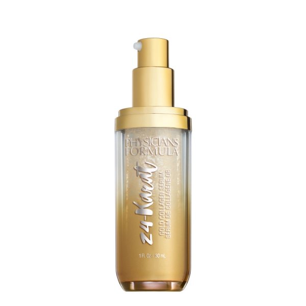 24-Karat Gold Collagen Serum Open Product View on white background
