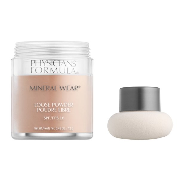 Mineral Wear Loose Powder SPF 16-Translucent Light - Product front facing on a white background