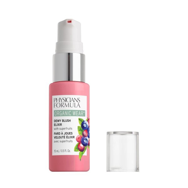 Organic Wear Dewy Blush Elixir - Pink Berry - Product front facing on a white background