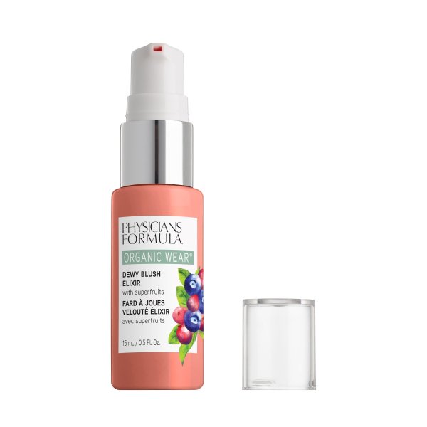 Organic Wear Dewy Blush Elixir - Gorgeous Peach - Product front facing on a white background