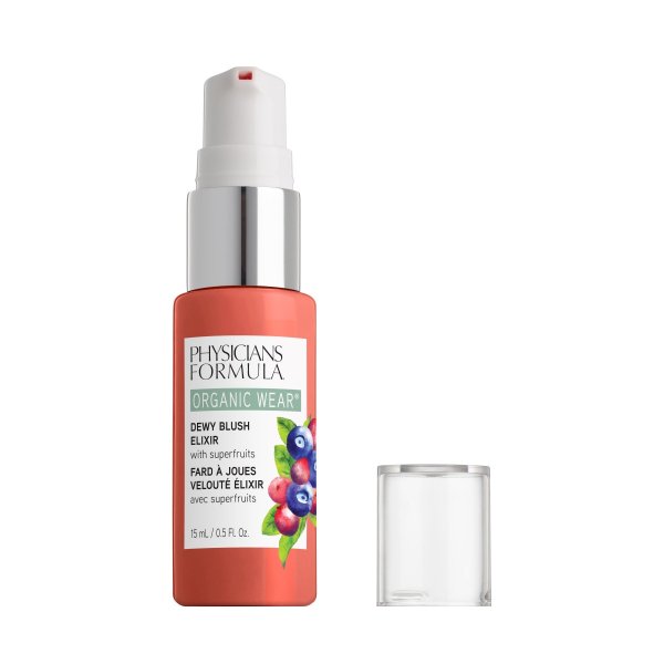 Organic Wear Dewy Blush Elixir - Apricot Glow - Product front facing on a white background
