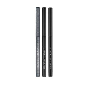 PF10968 Eye Booster Gel Eyeliner Trio | front product view of shimmer, matte, and satin finish eyeliners on white background