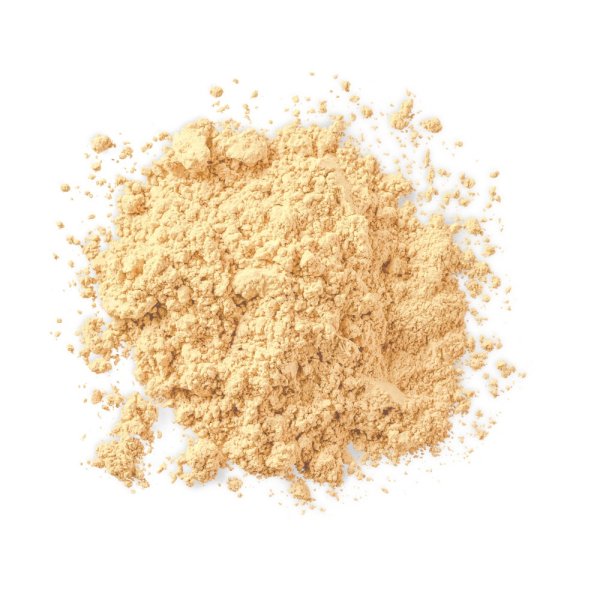 PF11037 Mineral Wear 3-in-1 | swatch of yellow bake powder on white background