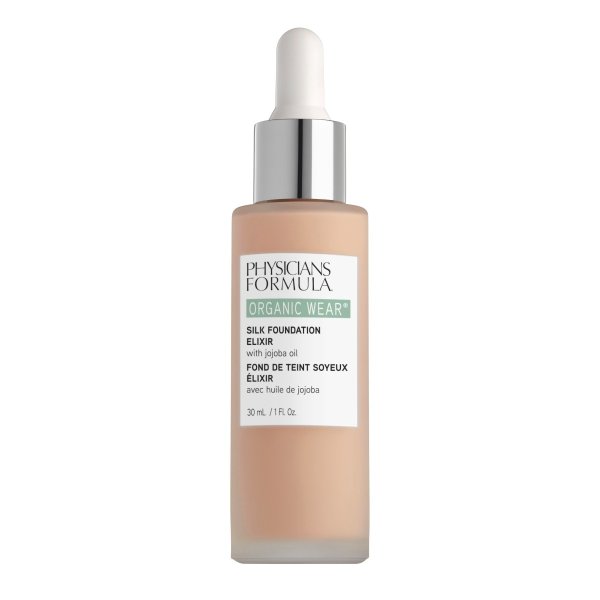 Organic Wear Silk Foundation Elixir Front View in shade Fair on white background