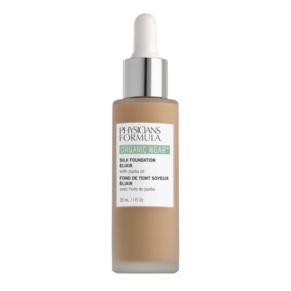 Organic Wear Silk Foundation Elixir Front View in shade Medium on white background