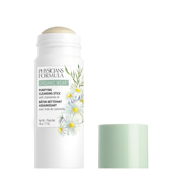 Organic Wear Purifying Cleansing Stick Open Product View on white background