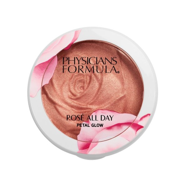 Rosé All Day Petal Glow Front View in shade Shimmering Rose on white background