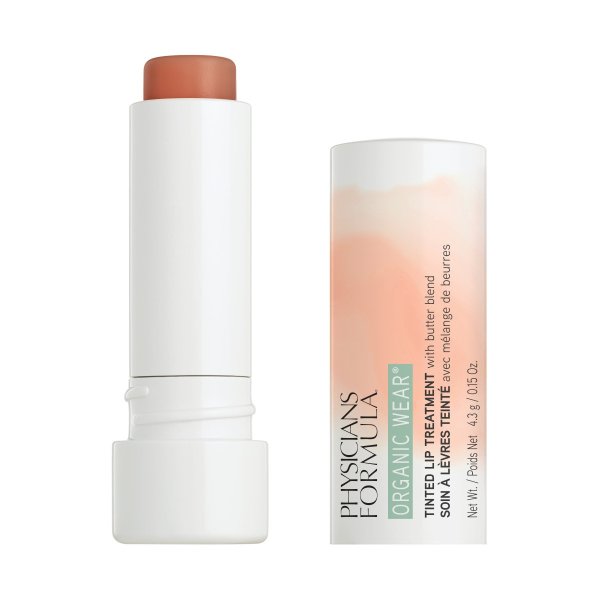Organic Wear Tinted Lip Treatment - Tawny Nude - Product front facing on a white background