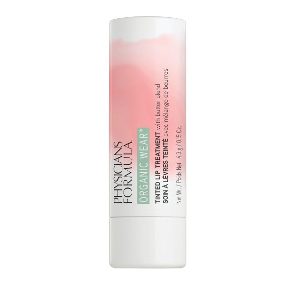 Organic Wear Tinted Lip Treatment Front View in shade Tickled Pink on white background
